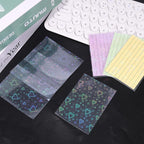 100pcs Photocard Sleeves, 3.58x2.56 in Love Heart-Shape Laser Flashing Card - Image 3