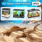 2 Pcs Natural Large Driftwood for Aquarium, Aquarium Driftwood Freshwater 12-16 - Image 2