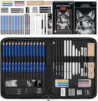 Prina 50 Pack Drawing Set Sketch Kit, Sketching Supplies by PRINA