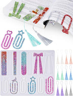 NiArt Silicone Resin Bookmark Mold, 14-Shape DIY Bookmark Making Kit by NiArt