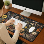 Retro Mouse Pad XXL， Flower Sunflower Plant Desk Mat, Long Computer Mat - Image 7