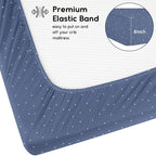 Yoofoss Baby Crib Sheets for Boys Girls, Fitted Crib Sheet 2 Pack for Standard - Image 3