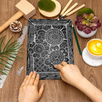 Yeaqee 8 Pcs Linoleum Block Rubber Carving Block Soft Linocut Blocks Large - Image 6