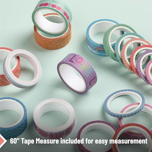 Mr. Pen- Washi Tape Set, 21 Rolls, Pastel Bliss | 5 Yards/Roll, Washi Tape - Image 5