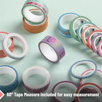 Mr. Pen- Washi Tape Set, 21 Rolls, Pastel Bliss | 5 Yards/Roll, Washi Tape - Image 5