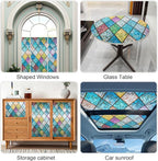 Countewol Rainbow Privacy Window Film Stained Glass Window Film That is - Image 4