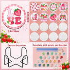 Reallnaive 8 Pcs Strawberry Paint by Numbers Kit - Image 4