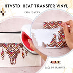 HTVSTD Aztec Heat Transfer Vinyl 12 Sheets 12×10in Iron on Vinyl | Aztec Brown - Image 3