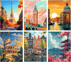 6 Pack Stamped Cross Stitch Kits by DIYHomeDecor