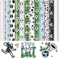 HTVRONT 10 Pack 12"x10" Soccer Ball Patterned Permanent Vinyl | Waterproof Vinyl by HTVRONT