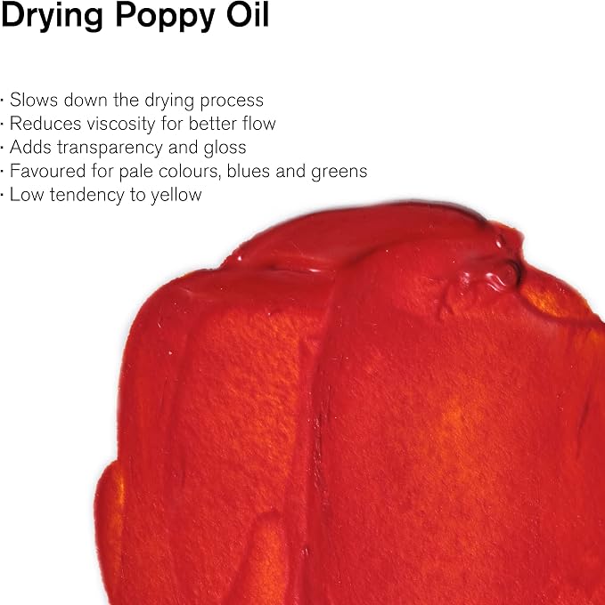 Winsor & Newton Sansodor Drying Poppy Oil, 75ml Bottle - Image 2