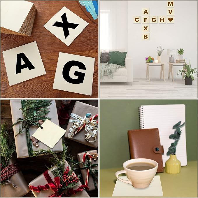 100 Pieces 5x5 Inch Wood Squares Unfinished Basswood Plywood Wooden Sheets 1/8 - Image 7