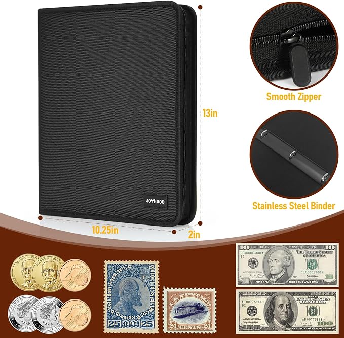 JoyHood Coin Collection Book, Coin Album Holder - Image 3