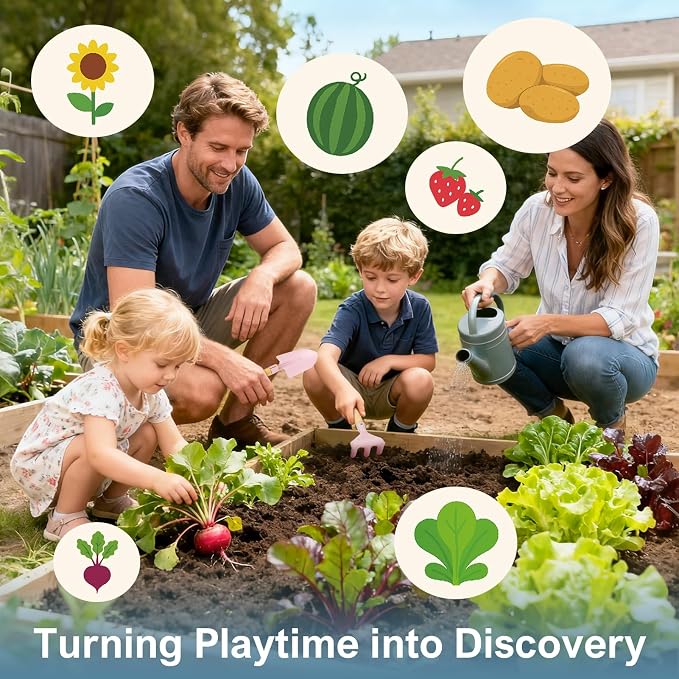 Dreamon Kids Gardening Tools & Bug Catcher Kit, 2-in-1 Outdoor Toys - Image 4