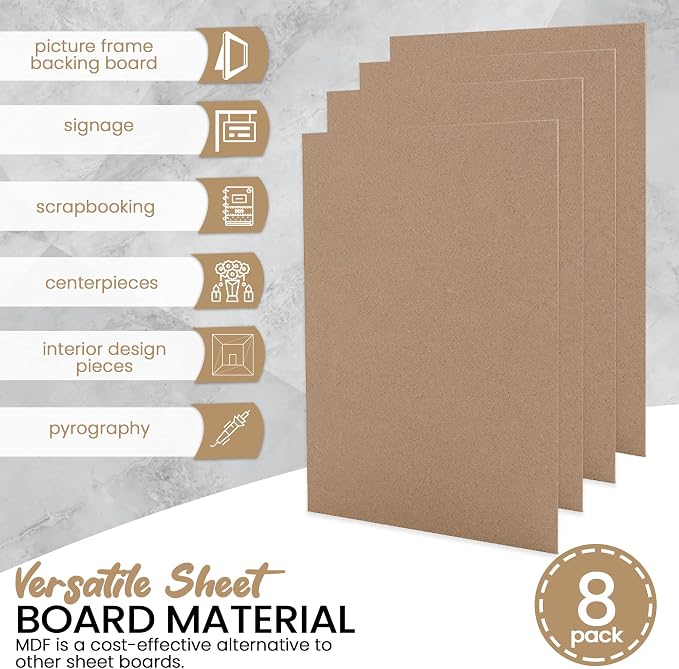 CalPalmy 8” x 10” MDF Boards - 2mm Thick Boards - Image 4