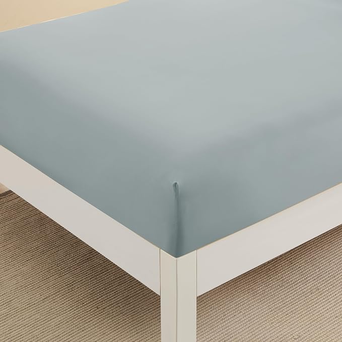 Queen Fitted Sheet Only with Full Elastic & Built in Corner Sheet Straps to - Image 3