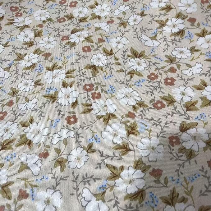 Light Weight Natural Cotton Fabric by The Yard DIY Making Supplies Quilting by LMAEZNER