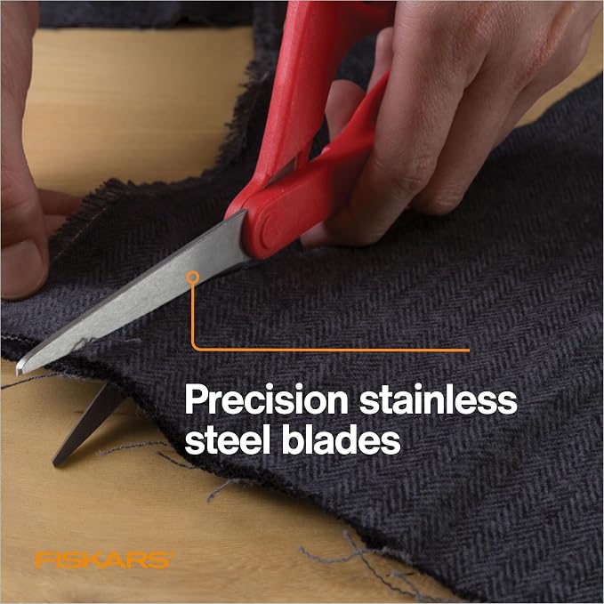 Fiskars Petite Left Handed Scissors, Crafting and Sewing Stainless Steel - Image 4