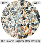 FANTIAN 2 lbs Succulent and Cactus Pebbles Gravel, 3/8 Inch Mixed Color - Image 7