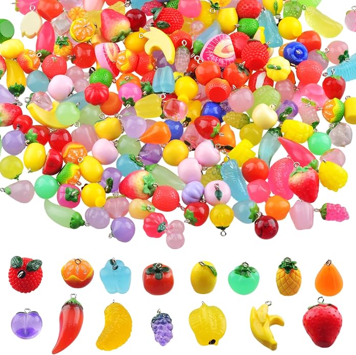 KJML DIY Cute Keychain Charms Bulk 30pcs Pendant Bracelet Charms by KJMLDIY