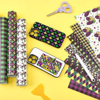 Tintnut Mardi Gras Permanent Vinyl 12 Sheets 12''x10'' Adhesive Vinyl | Shrove - Image 7