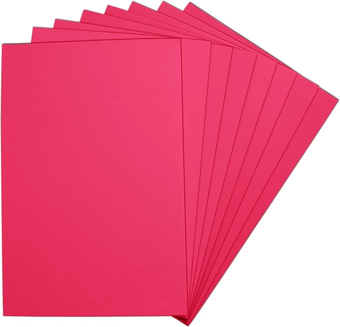 Hot Pink EVA Foam Sheets, 6 x 9 Inch, 2mm Thick – Foam Paper by Unknown