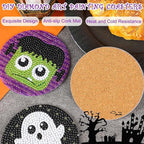 UPINS 8Pcs Halloween Diamond Art Painting Coasters Kits - Image 4