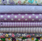 7PCS 9.8" x 9.8" Quilting Fat Quarters Fabric Bundles, by Unknown
