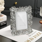 Cuspin Silver Picture Frame 3.5x5 Small Frame, Vintage Silver Palm Leaves - Image 3