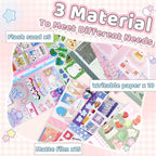 Tmtains 30 Sheets Kawaii Japanese Sticker Book Manga Books Style Writable Note - Image 4