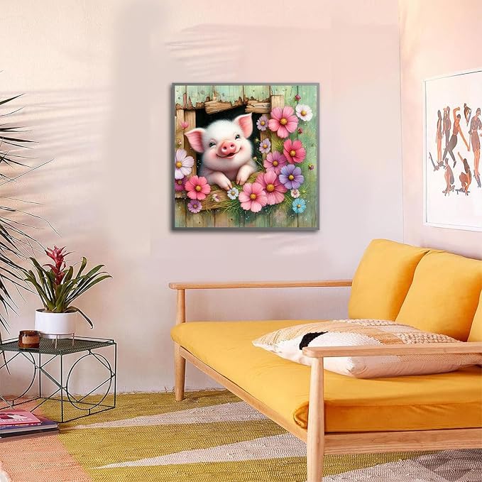 HITO Pig Diamond Painting Kits for Adults - Image 3