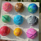 Crafjie 24PCS 3 Inchs Half Foam Balls White Half Round Polystyrene Foam Balls - Image 3