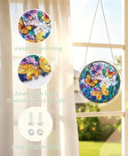 Acrylic Puzzle Suncatcher, Colorful Butterfly Flower Sun Catcher - Image 7