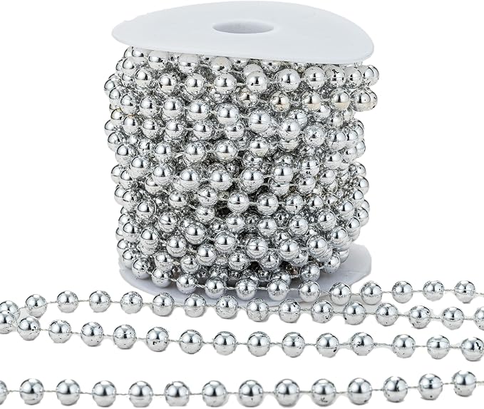 8mm Crafts Faux Pearl Beads Garland Pearl Bead Roll Strand of Pearls to - Image 2