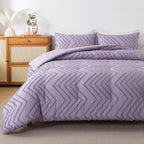 Andency Purple Comforter Set King Size, Boho Girls Women Lavender Soft Fluffy - Image 4
