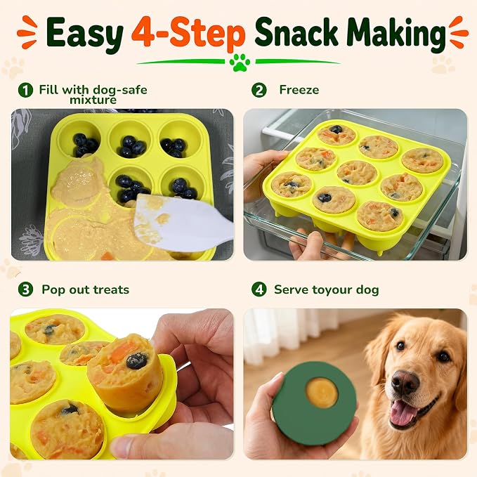 9-Cavity Silicone Freezer Dog Treat Mold - Image 7