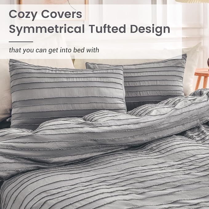 NEXHOME PRO Twin Duvet Cover, Soft and Lightweight 100% Washed Microfiber - Image 9