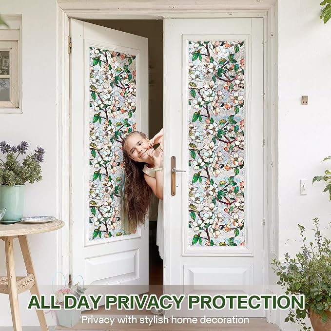 Stained Glass Window Film UV Resistant Window Privacy Film, Privacy Rainbow - Image 3
