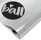 Glitter Puff Heat Transfer Vinyl, 12in X 5ft Iron on Vinyl | 3D Puff, Wash No by YIWLOER