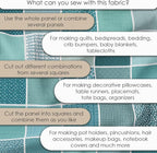 Cotton Satin Patchwork Fabric Panel – 35 Designs, 20×20 cm Squares, Single - Image 6