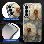 for Samsung Galaxy S26+ Case, Dandelion Stained Glass Pattern Glossy 2 in 1 - Image 5