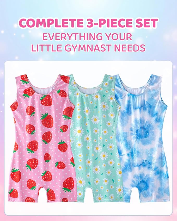 DIPUG 3 Pack Gymnastics Leotards - Image 2