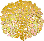 500g/1.1lb Leaf-Shaped Ceramic Mosaic Tiles, Ceramic Mosaic Pieces - Image 2