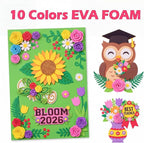 Ctosree 500 Pcs Pack Foam Sheets Crafts 8.5 x 5.5 Inch EVA Foam Paper Assorted - Image 6