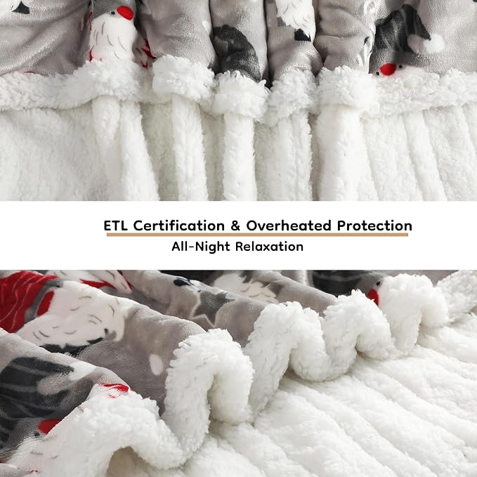 LaffyLo Electric Heated Blanket Full Size 72 x 84, Fast Heating Blanket - Image 6