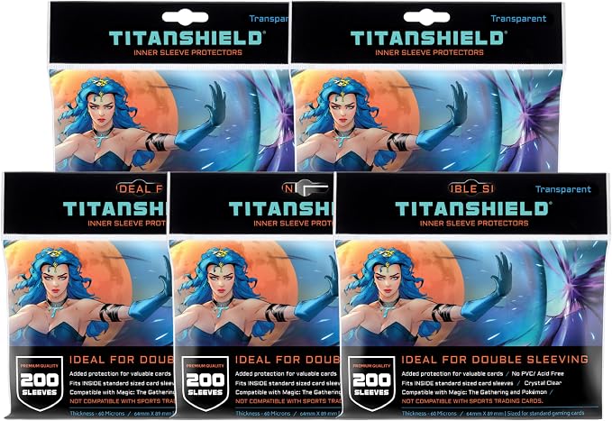 TitanShield | Clear & Transparent Inner Sleeves | 1000 ct| Perfect Fits Card by TitanShield%C2%AE