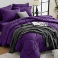 HEVUMYI Purple Queen Comforter Set by HEVUMYI