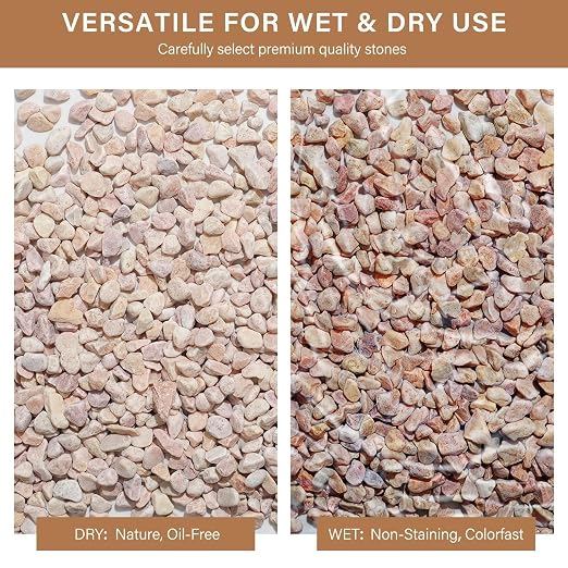 NUPICK 3 lbs Pebbles for Indoor Plants, 3/8 Inch Pea Gravel for Fish Tank - Image 7
