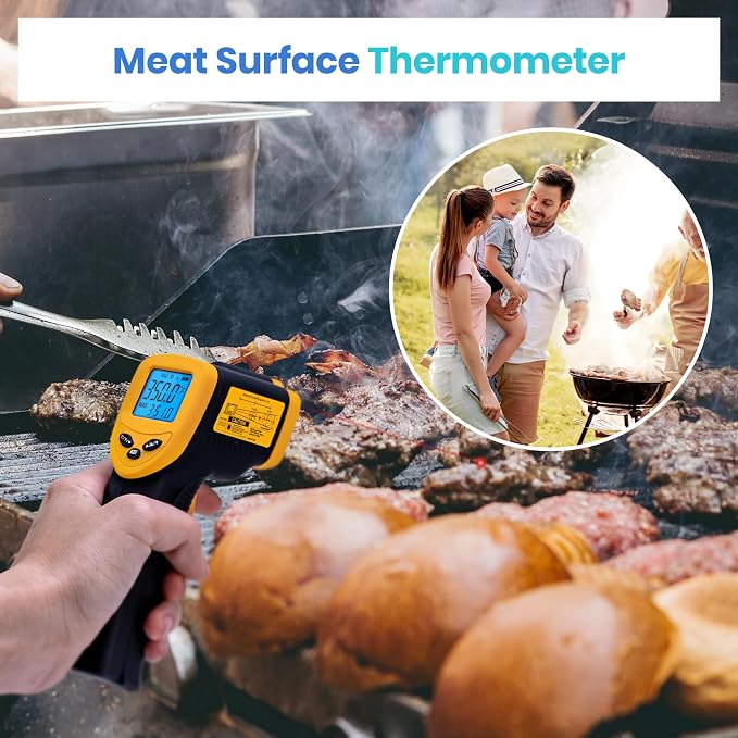 Etekcity Infrared Thermometer Laser Temperature Gun 774 | Cooking, Pizza Oven - Image 7