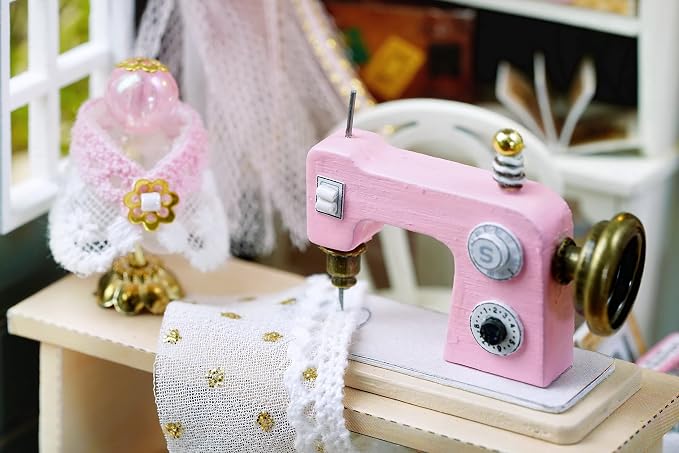 CUTEROOM DIY Doll House Miniature Furniture Wooden House Kit - Image 6
